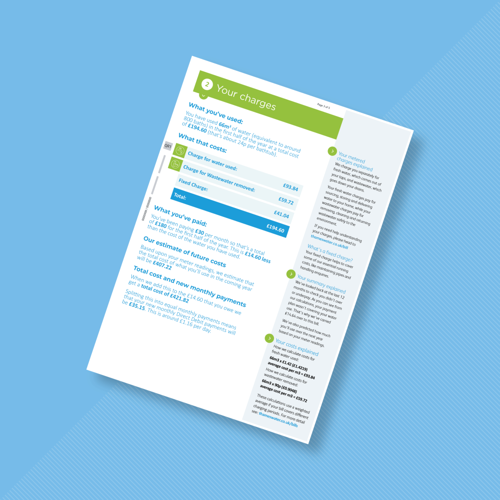 Thames Water Bill Trials